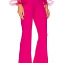 Nookie  Illusion Flare Pant Barbie Pink SMALL Stretch High Rise Slimming Neon NEW Photo 1