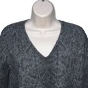 360 Cashmere  Gray Sydney Reptile-print Crew Neck sweater-XS Photo 13