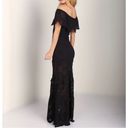 Nightcap Positano Black Lace Off Shoulders Maxi Dress Photo 3