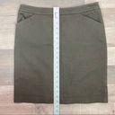 New York & Co. Stretch Twill Khaki Pencil Skirt Olive 6 Photo 11