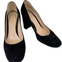 Gianvito Rossi  Linda Black Suede Block Heel Classic Pumps 40 Photo 0