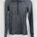 Lululemon  Runderful Zip grey activewear quarter zip long Sleeve Shirt size 2 Photo 4