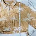 ZARA  NWT Women's embroidered tropical linen Blend shirt M RARE Photo 13