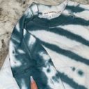 Good American 🆕 NWOT  | Cropped & Cool Tie Dye Sweatshirt | Orion Blue Photo 14