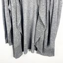 Torrid  Gray Marled Lattice Trim Long Sleeves Open Knit Cardigan, Size 3X Photo 7