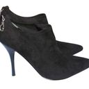 Guess NWT Black Black Faux Suede Heeled Booties Photo 0