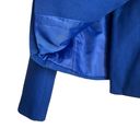 Nine West  Women Wool Jacket 4 Royal Blue Short Length Pea Coat Preppy Classic Photo 5