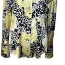 St. John  Silk Button Up Long Sleeves Lemonade Multicolor Womens Size 10 FLAWED Photo 2