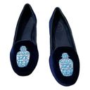 Jack Rogers Women’s  Ginger Jar Velvet flats 8.5. Midnight blue. Photo 1