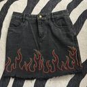 Honey Punch Bedazzled Flame Mini Skirt Photo 0