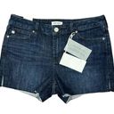 Dear John  Jean Shorts Women's 6/28" Lillie Scissor Cut Hem Dark Wash Stretch NEW Photo 0