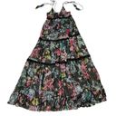 Rococo SAND Moonlight Floral Metallic Maxi Tiered Dress - Small Photo 4