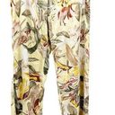 White House | Black Market  WHBM Womens Tropical Floral Satin Wide Leg Pants Size L Photo 0