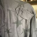 Rails  trey charcoal grey star print oversized jacket sz L Photo 5