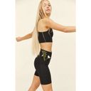 Girlfriend Collective 💕💕 High Rise Pocket Bike Short ~ Black Large L NWT Photo 3