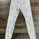 Curves & Combat Boot’s Gold Snake Print Leggings White Size M Photo 0