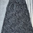 Silk Pleated Midi Skirt Black Photo 0