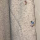 American Eagle  Boyfriend Oatmeal Color Flower  Embroidery Sweatpants Size Med Photo 8