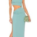 Michael Costello  X revolve decked maxi dress in teal Photo 0