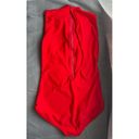 Free People NEW  Salt Gypsy Jade One-Piece Surf Suit in Red Mock Neck Size Small Photo 7