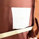 Mango  Womens Velvet Suit Blazer Button Front Lapel-Collar Welt Pockets Brown M Photo 7