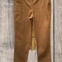 Ruby Rd  LADIES PETITE SPANDEX BLEND PULLON LONG BROWN TWILL PANTS JEANS 8P Photo 0