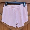 Chaser  women's light pink shorts soft drawstring pockets. Medium. NWT Photo 1