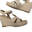 Born concept b.o.c  Beige T-Strap Suede Wedge Photo 2