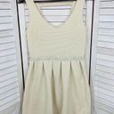 American Eagle Outfitters Ribbed Knit Cage Back Mini Dress Cream 6 Fit Flare Photo 7