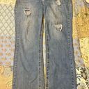 Lane Bryant  Boot Cut Jeans, Distressed Denim, Cotton Photo 0