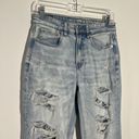 American Eagle Stretch Mom Jeans Ripped High Waisted Destroyed 2478 Size 2 Photo 4