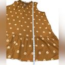 Sonoma  Mustard Floral Tiered Mid length Sleeveless Dress Sz‎ 3X Photo 7