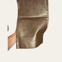 Ralph Lauren Ralph  Vintage Metallic Bronze Leather High Rise Flare Pants 6 Photo 6