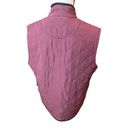 Magaschoni  Diamond Quilted Utility Maroon Full Zip Vest Sz M Photo 4