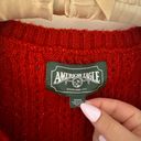 American Eagle  cozy red cardigan size M Photo 2