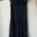 Tuckernuck Dress Giselle Onyx Tulle Mesh Formal Maxi Gown Black Size L Size L Photo 2