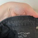 American Eagle black straight mom jeans size 6 long Photo 10