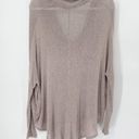 Urban Outfitters UO Silence + Noise Lisa Cowl Neck Tunic Sweater Sz M Taupe Gray Hi-Low Hem Photo 4