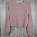 Hollister Soft & plush light pink mauve cropped Henley shirt top sz xsmall Photo 7