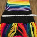 Bohemian Crochet Multicolor Rainbow Fringe Boho Hippie Crossbody Sling Bag Purse Multiple Photo 8