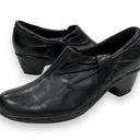 Clarks Betsie Black Leather Ankle Booties Size 7.5 Photo 0