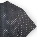 Basic Editions  Vintage Black Polka Dot Wrap Dress 8 Photo 7