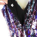 Dress the Population Margo Purple Multi Sequin Midi Dress Photo 10