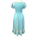 a.n.a  Kaci Womens XXL Dress Aqua Renaissance Peasant Maiden Coquette Feminine Photo 2