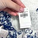 Abercrombie & Fitch NWT  Blue White Floral Ruffle Strap Smocked Midi Dress S Photo 5