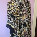 Comfy Luxe One Size Boho Ruana Colorful Patterned Kimono Lightweight Black Photo 4