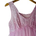 Vanity Fair Vintage  Pink Silky Nylon Dress Coquette Balletcore Small Photo 2