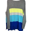 Lane Bryant  neon stripe sweater Photo 2