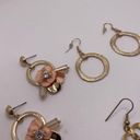 Dress Up Lot Of 3 Costume Earrings Pierced Dangle Drop  Gold Tone Photo 9