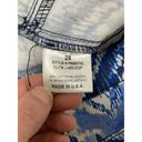 Francesca's Francesca’s Collection Ikat Blue White Skinny Pants Size 29 Style FR001T2 Photo 3